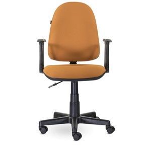 Кресло офисное Brabix Prestige Start MG-312 (эргономичная спинка, ткань, оранжевое) в Салехарде