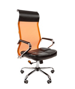 Кресло CHAIRMAN 700 сетка, цвет оранжевый в Надыме