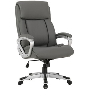 Кресло Brabix Premium Level EX-527 (пружинный блок, рециклированная кожа, серое) 531937 в Лабытнанги