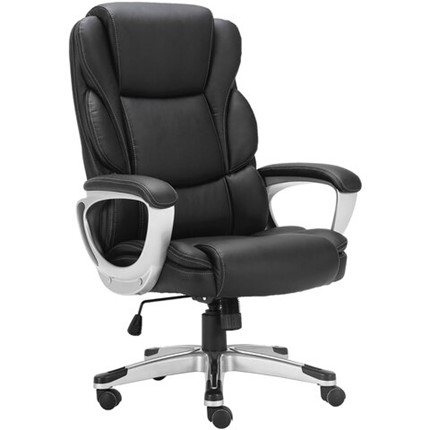 Кресло Brabix Premium Rest EX-555 (пружинный блок, экокожа, черное) 531938 в Салехарде - изображение