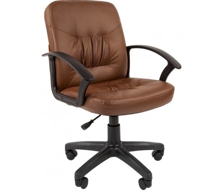 Кресло компьютерное CHAIRMAN 651 ЭКО коричневое в Салехарде - изображение