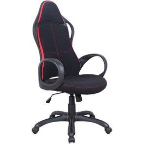 Компьютерное кресло Brabix Premium Force EX-516 (ткань, черное/вставки красные) 531571 в Лабытнанги