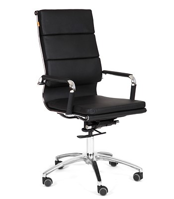 Компьютерное кресло CHAIRMAN 750 экокожа черная в Ноябрьске - изображение