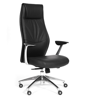 Кресло CHAIRMAN Vista Экокожа премиум черная в Муравленко - изображение