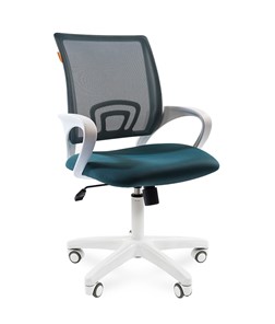 Офисное кресло CHAIRMAN 696 white, ткань, цвет зеленый в Надыме