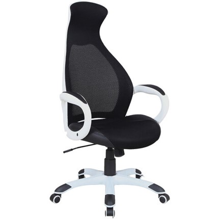 Офисное кресло Brabix Premium Genesis EX-517 (пластик белый, ткань/экокожа/сетка черная) 531573 в Салехарде - изображение