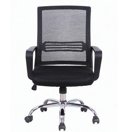 Компьютерное кресло Brabix Daily MG-317 (с подлокотниками, хром, черное) 531833 в Тарко-Сале - изображение