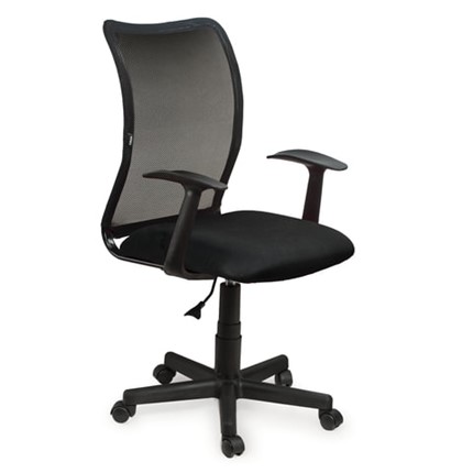 Компьютерное кресло Brabix Spring MG-307 (с подлокотниками, черное TW) в Надыме - изображение