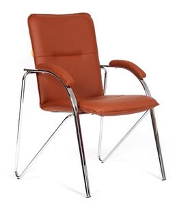 Офисное кресло CHAIRMAN 850 Экокожа Terra 111 коричневая в Новом Уренгое