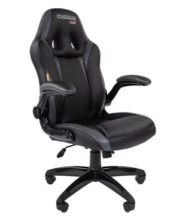 Офисное кресло CHAIRMAN GAME 15, цвет черный / серый в Салехарде - изображение