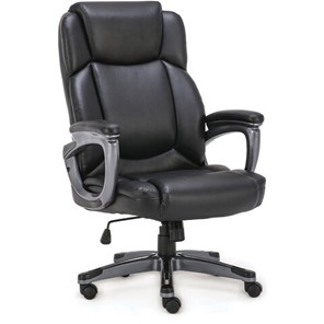 Офисное кресло Brabix Premium Favorite EX-577 (пружинный блок, рециклированная кожа, черное) 531934 в Салехарде - предосмотр