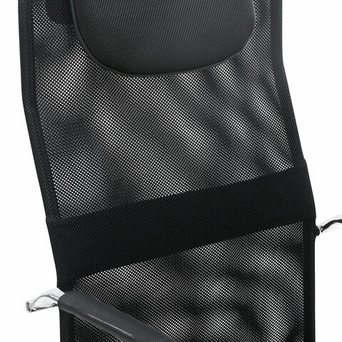 Кресло Brabix Fit EX-514 (с подголовником, хром, черное) в Салехарде - изображение 6