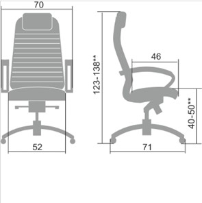 Офисное кресло Samurai K-1.041 черный в Салехарде - предосмотр 1