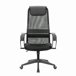 Кресло офисное Brabix Premium Stalker EX-608 PL (ткань-сетка/кожзам, черное) 532090 в Надыме - предосмотр 1