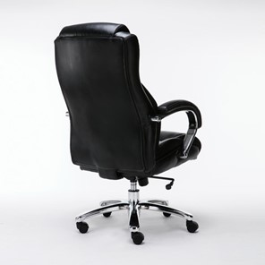 Кресло компьютерное Brabix Premium Status HD-003 (рециклированная кожа, хром, черное) 531821 в Надыме - предосмотр 2