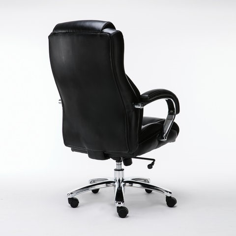 Кресло компьютерное Brabix Premium Status HD-003 (рециклированная кожа, хром, черное) 531821 в Надыме - изображение 2