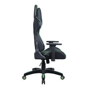 Кресло компьютерное Brabix GT Carbon GM-120 (две подушки, экокожа, черное/зеленое) в Салехарде - предосмотр 1