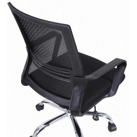 Компьютерное кресло Brabix Daily MG-317 (с подлокотниками, хром, черное) 531833 в Салехарде - изображение 8