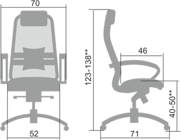 Кресло компьютерное Samurai S-1.04, серый в Салехарде - предосмотр 1