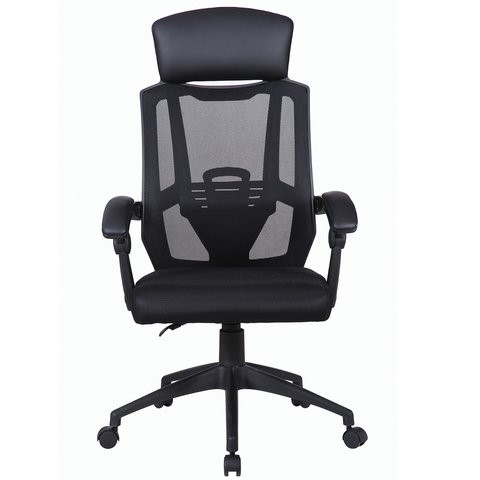 Кресло компьютерное Brabix Nexus ER-401 (с подлокотниками, черное) 531835 в Салехарде - изображение 2