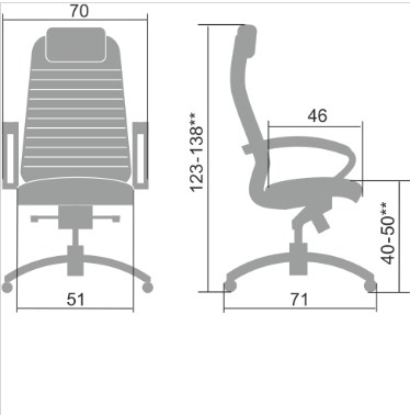 Офисное кресло Samurai KL-1.041 темно-бордовый в Салехарде - изображение 1