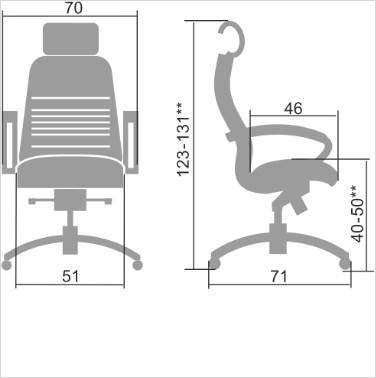 Кресло офисное Samurai KL-2.04, бежевый в Салехарде - изображение 1