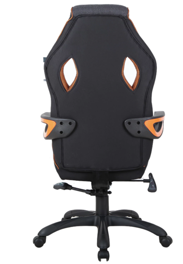 Кресло Brabix Techno Pro GM-003 (ткань, черное/серое, вставки оранжевые) в Салехарде - изображение 4
