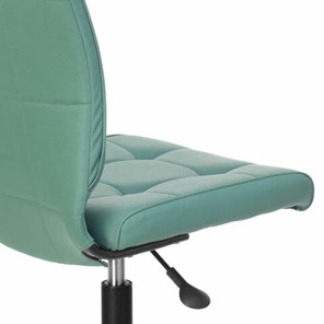 Кресло Brabix Stream MG-314 (без подлокотников, пятилучие серебристое, экокожа, серо-голубое) 532079 в Лабытнанги - предосмотр 5