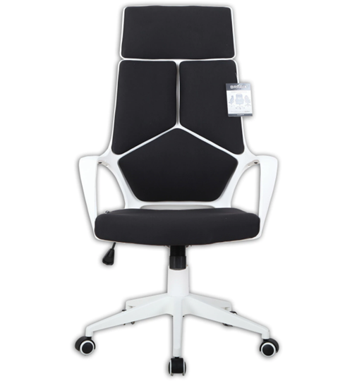 Кресло компьютерное Brabix Premium Prime EX-515 (пластик белый, ткань, черное) в Салехарде - изображение 5
