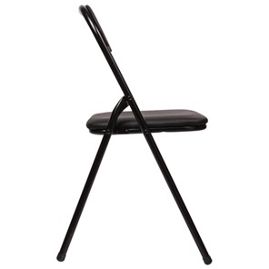 Офисный стул складной Brabix Golf CF-007 (черный каркас, кожзам черный) в Салехарде - предосмотр 2