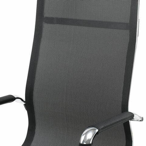 Кресло компьютерное Brabix Line EX-530 (хром, сетка, черное) 531846 в Надыме - изображение 6