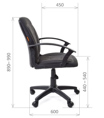 Кресло CHAIRMAN 627 ткань, цвет серый в Салехарде - изображение 2