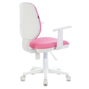 Компьютерное кресло Brabix Fancy MG-201W (с подлокотниками, пластик белый, розовое) 532409 в Ноябрьске - предосмотр 2