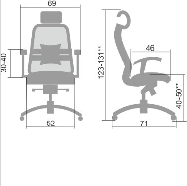 Офисное кресло Samurai S-3.04, черный плюс в Лабытнанги - изображение 4