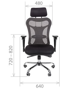 Офисное кресло CHAIRMAN 769, ткань TW 12, цвет черный в Ноябрьске - предосмотр 1