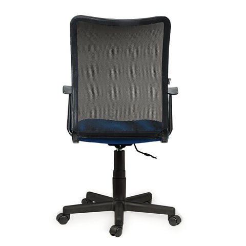 Компьютерное кресло Brabix Spring MG-307 (с подлокотниками, комбинированное синее/черное TW) в Надыме - изображение 3