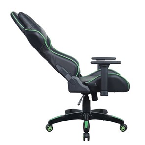 Кресло компьютерное Brabix GT Carbon GM-120 (две подушки, экокожа, черное/зеленое) в Салехарде - предосмотр 4