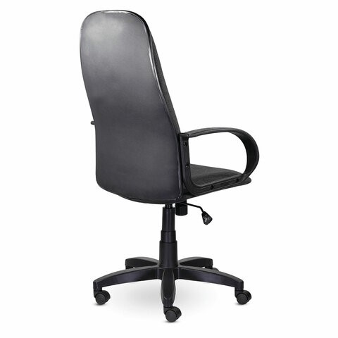 Офисное кресло Brabix Praktik EX-279 (ткань/кожзам, серое) в Салехарде - изображение 3