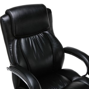 Кресло компьютерное Brabix Premium Status HD-003 (рециклированная кожа, хром, черное) в Салехарде - предосмотр 4