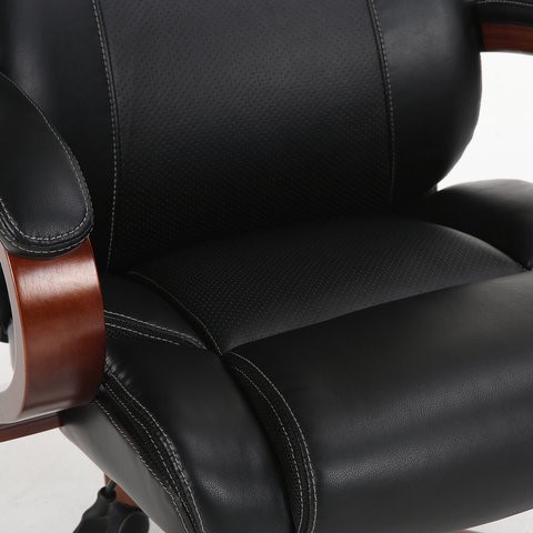 Кресло компьютерное Brabix Premium Magnum EX-701 (дерево, рециклированная кожа, черное) 531827 в Салехарде - изображение 7