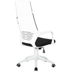 Кресло компьютерное Brabix Premium Prime EX-515 (пластик белый, ткань, черное) в Салехарде - предосмотр 2