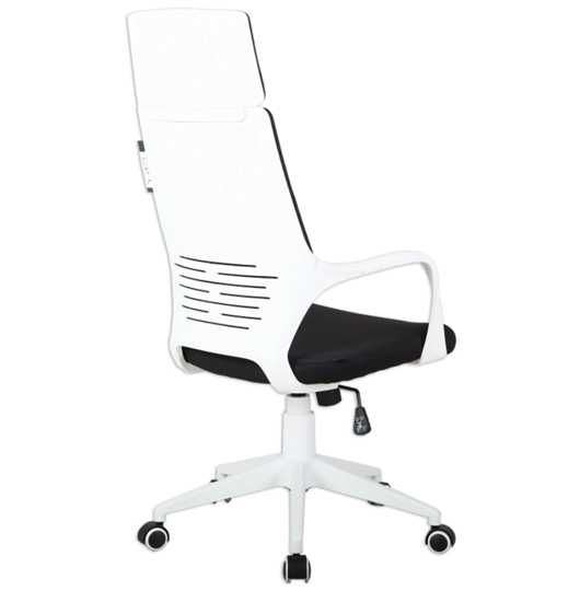 Кресло компьютерное Brabix Premium Prime EX-515 (пластик белый, ткань, черное) в Салехарде - изображение 2