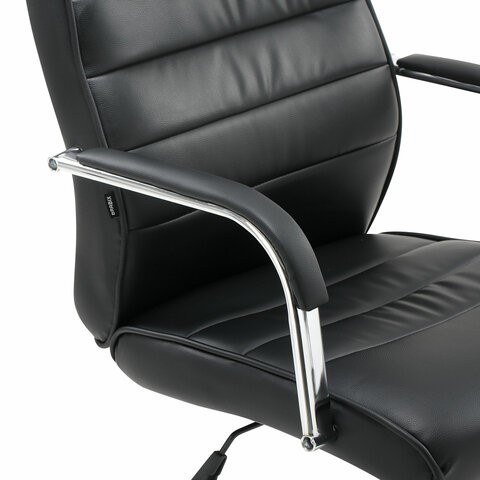 Офисное кресло Brabix Stark EX-547 (экокожа, хром, черное) в Салехарде - изображение 9