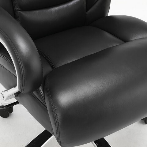 Компьютерное кресло Brabix Premium Pride HD-100 (натуральная кожа, черное) 531940 в Надыме - изображение 5