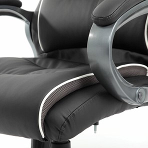 Офисное кресло Brabix Premium Strong HD-009 (экокожа черная, ткань серая) в Салехарде - предосмотр 9