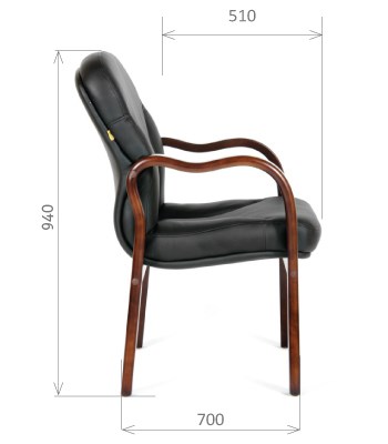 Кресло CHAIRMAN 658 Натуральная кожа черный в Лабытнанги - изображение 2