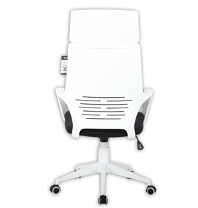 Кресло компьютерное Brabix Premium Prime EX-515 (пластик белый, ткань, черное) в Салехарде - предосмотр 3
