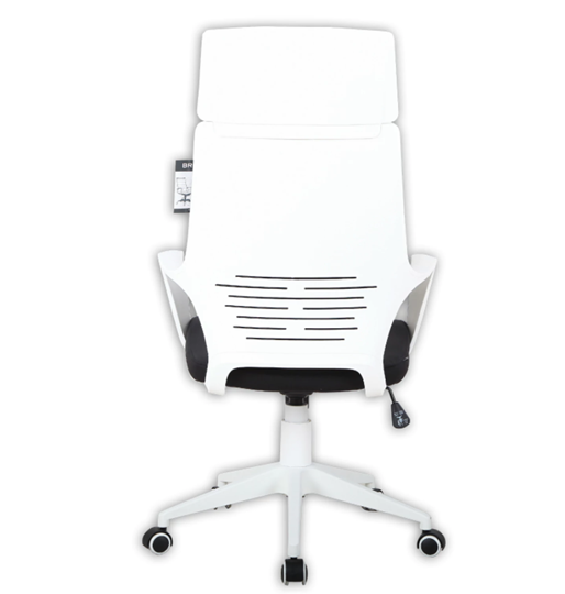 Кресло компьютерное Brabix Premium Prime EX-515 (пластик белый, ткань, черное) в Салехарде - изображение 3