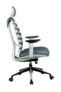 Офисное кресло Riva Chair SHARK (Серый/серый) в Салехарде - предосмотр 2