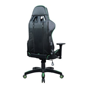 Кресло компьютерное Brabix GT Carbon GM-120 (две подушки, экокожа, черное/зеленое) в Салехарде - предосмотр 2